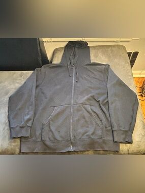 The North Face Men's Full-Zip Hoodie in Charcoal size XXL